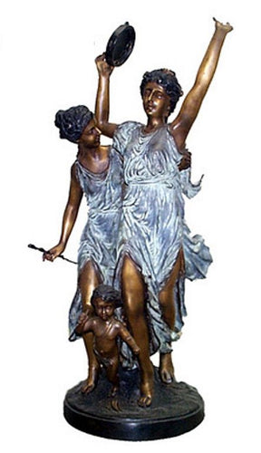 Ladies with Tambourine L'Allegro Statue