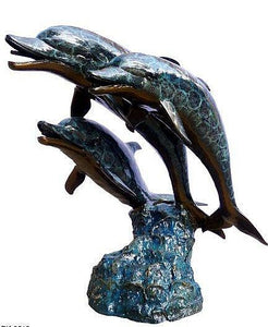 Bronze Dolphins Fountain Spitter