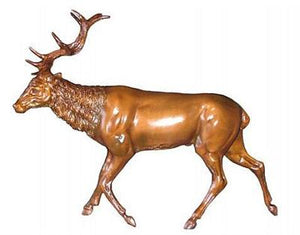 Running Male Deer Sculpture