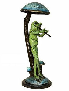 Frog with Flute Statue