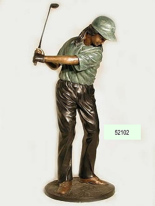 Dressed for Golf Female Golfer Sculpture