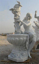 Load image into Gallery viewer, Lady at the Fountain Marble Sculpture